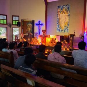 Taize Prayer at St. Sebastian’s Church, Soraba, Diocese of Shimoga Soraba