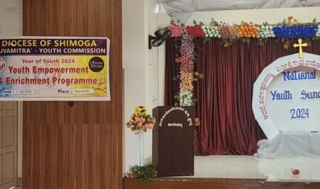 Diocese of Shimoga celebrated National Youth Sunday- 2024