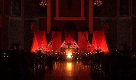 The Taizé Prayer was held by the ICYM of Sacred Heart Cathedral, Shivamogga.