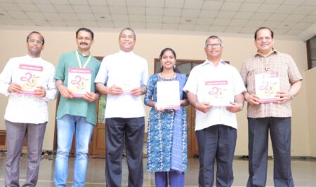 The CCBI Deputy Secretary General unveiled the ICYM silver jubilee souvenir in Gurugram, Haryana.