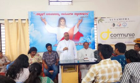 A Youth Council meeting was held at Yuvamitra in the Diocese of Shimoga