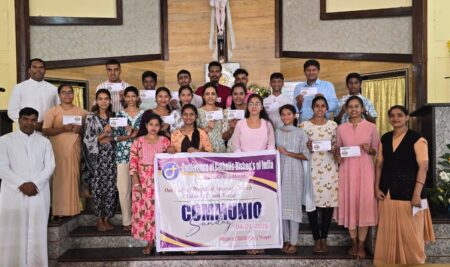 COMMUNIO Sunday at Our Lady of Perpetual Succour Church, Kargal, Shivamogga 