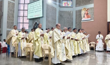 Chrism Mass and Celebration of the Day of Consecrated in the Diocese of Shimoga