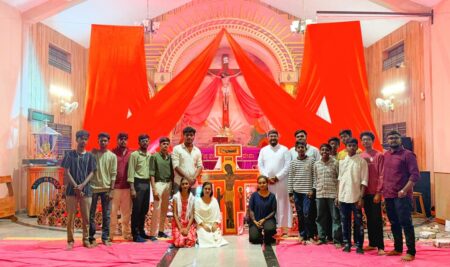 Taizé Prayer held at Our Lady of Velankanni Church, Old Town, Bhadravati.