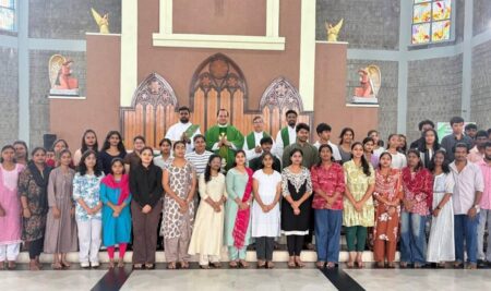 National Youth Sunday Celebrated at Sacred Heart Cathedral, Shivamogga