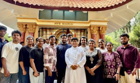 ICYM & YCS Youth Render Voluntary Service at Harihar Basilica Annual Feast, Diocese of Shimoga 